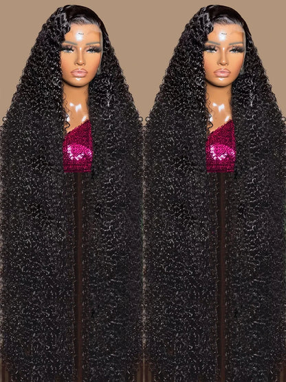 40 46 Inch Deep Wave 13x6 13x4 Hd Lace Front Human Hair Wig 250 Density Water Curly 360 Lace Frontal Wigs Human Hair For Women