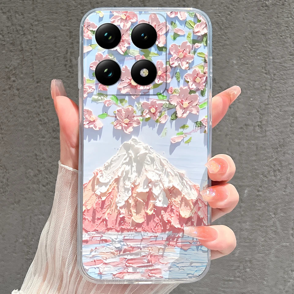 Case For Xiaomi 15 15T Pro Ultra Colorful Love Heart Durable Lightweight Soft Transparent Bumper For Xiaomi15Pro 15Ultra Fundas