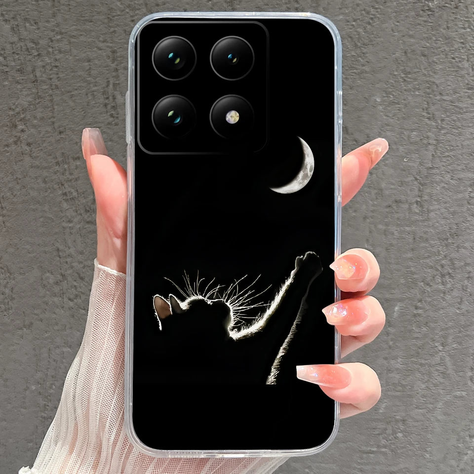 Case For Xiaomi 15 15T Pro Ultra Colorful Love Heart Durable Lightweight Soft Transparent Bumper For Xiaomi15Pro 15Ultra Fundas