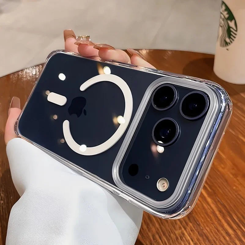 for Magsafe Transparent With Camera Control Button Case for iPhone 17 16 Pro Max Magnetic Clear Shockproof Ultra Slim Thin Cover