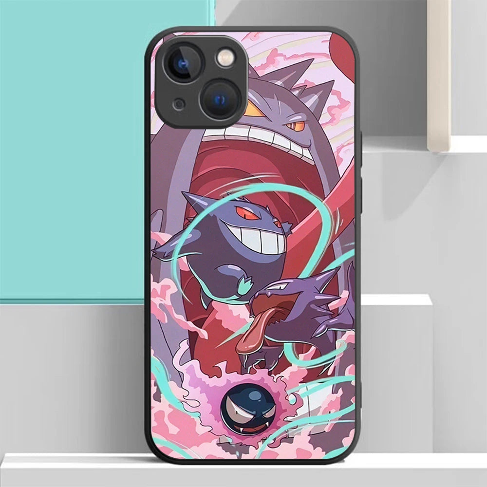 S-71 Cartoon Pokemon Soft Case for iPhone 14 13 11 12 XS Pro Max Plus X