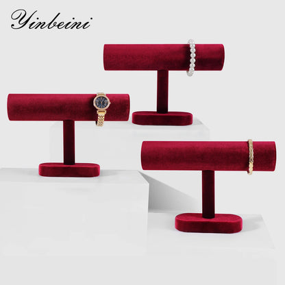 Yinbeini Velvet Bangle Bracelet Watch Display Stand Jewelry Display Stand Store Jewelry Display Props TB001