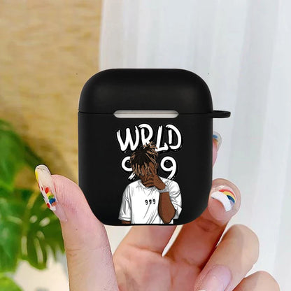 Fashion Juice WRLD 999 Soft silicone TPU Case For AirPods Pro2 1 2 3 4 black Silicone Wireless Bluetooth Earphone Box Cover
