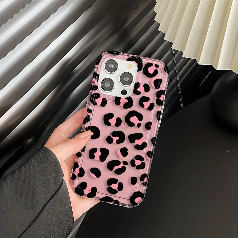 Fashion Design Leopard Airbag Protection Case For IPhone 16 Case IPhone 14 15 Pro 12 Pro 11 13 XS Max XR X XS 8 7 Plus SE2 Cover