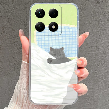 Case For Xiaomi 15 15T Pro Ultra Colorful Love Heart Durable Lightweight Soft Transparent Bumper For Xiaomi15Pro 15Ultra Fundas