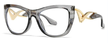 Trendy Oversized Reading Glasses Women Men High Quality Anti Blue Light Presbyopia Eyewear Cat Eye Optical Prescription Glasses