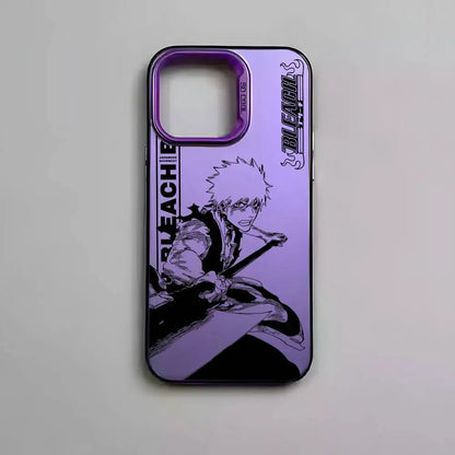 B-Bleachs K-Kurosaki Ichigo Phone Case For IPhone 17 16 15 14 13 12 11 Pro Max Air Multicolor Matte Metallic Aurora Funda