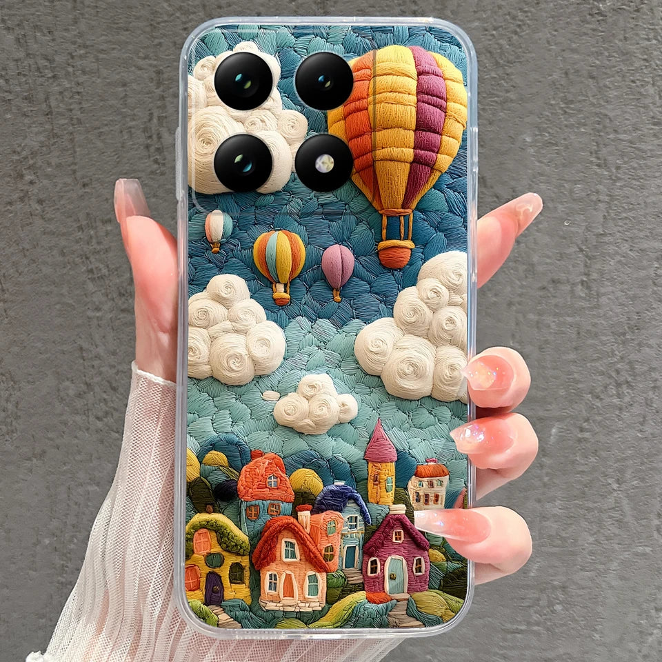 Case For Xiaomi 15 15T Pro Ultra Colorful Love Heart Durable Lightweight Soft Transparent Bumper For Xiaomi15Pro 15Ultra Fundas