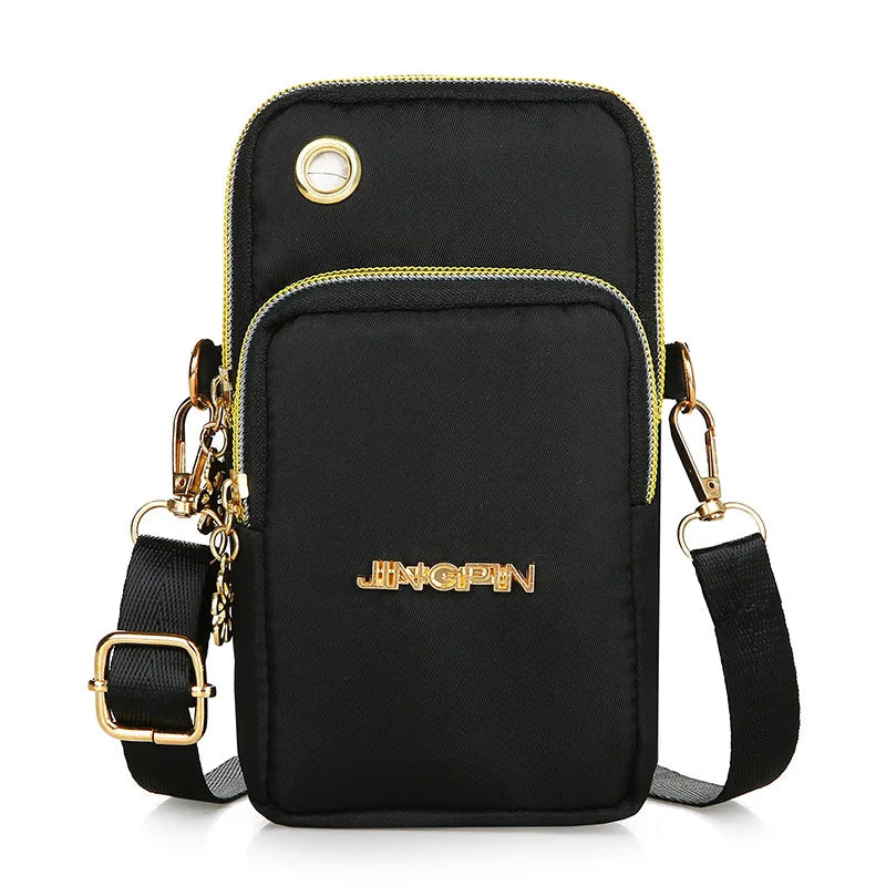 New Balloon Mobile Phone Crossbody Bags for Women Fashion Women Shoulder Bag Cell Phone Pouch With Headphone Plug 3 Layer Wallet.
