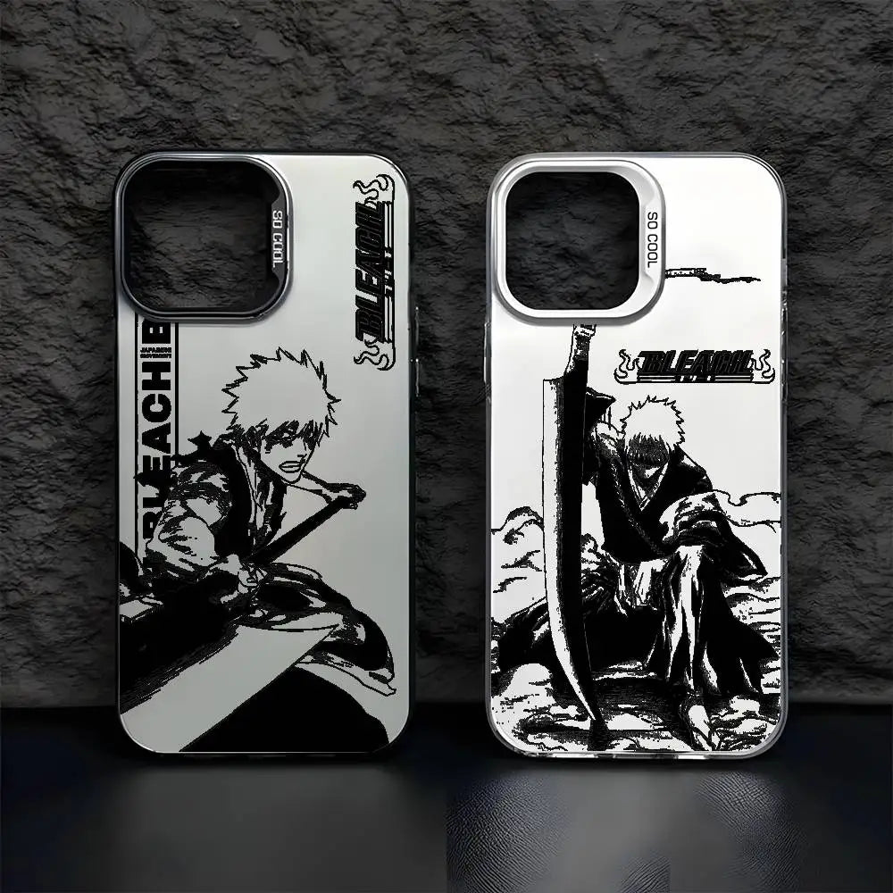B-Bleachs K-Kurosaki Ichigo Phone Case For IPhone 17 16 15 14 13 12 11 Pro Max Air Multicolor Matte Metallic Aurora Funda
