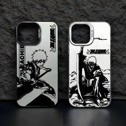 B-Bleachs K-Kurosaki Ichigo Phone Case For IPhone 17 16 15 14 13 12 11 Pro Max Air Multicolor Matte Metallic Aurora Funda