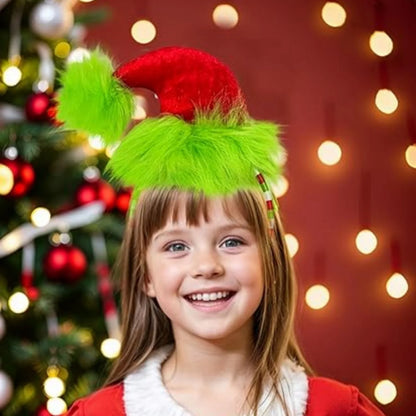 1pc Headband Decoration – Green Christmas Edition, Bowknot Style, Antler Style, Patrick's Day Party