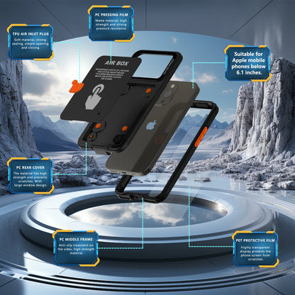 AIR BOX Waterproof Case for iPhone 11 12 13 14 15 Pro Max Plus  Sealed Snorkeling Cover for Outdoor Sport Swimming Diving Casing