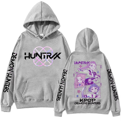 Hot Anime K-Pop Demon Hunters Hoodie Mira Rumi Zoey Printing Sweatshirts Women Men Fashion Harajuku Hip Hop Pullover Tops