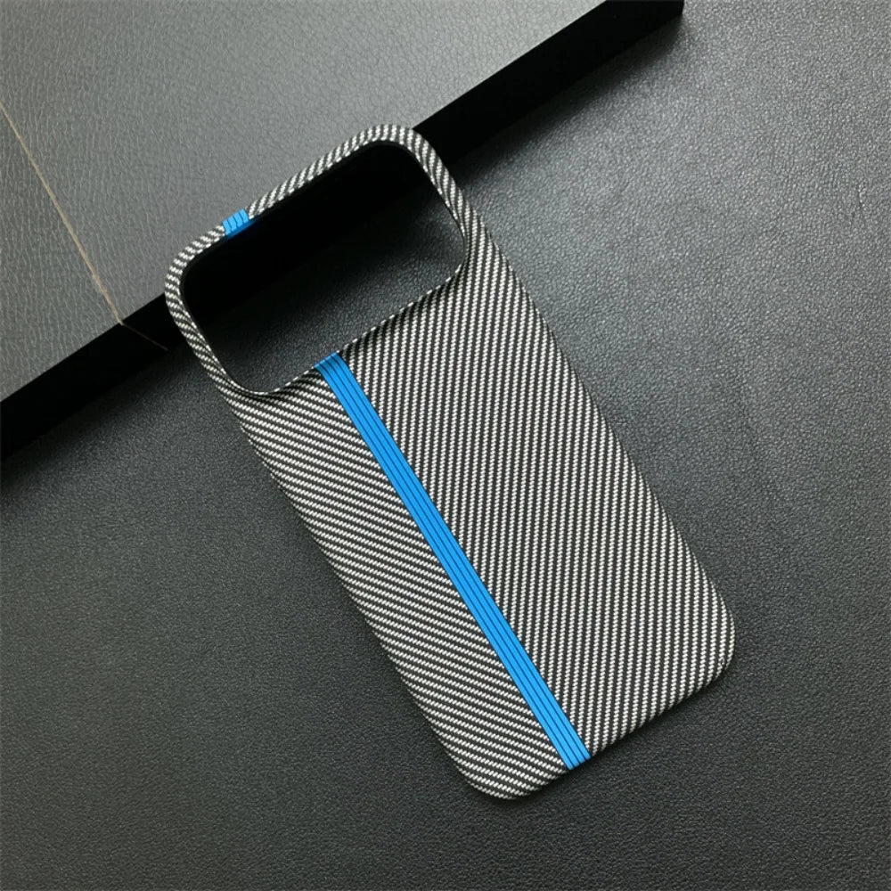 Luxury Carbon Fiber Plastic UltraThin Armor Case For iPhone 17 16 15 14 Plus 13 12 11 Pro Max Shockproof Protect Hard Cool Cover