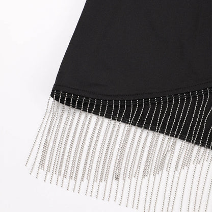 M XXL Slim Black Dress for Women Clothing 2025 Summer Bodycon Hip Waist Sexy Mini Short Skirt Korean Fashion Casual Vestido Robe