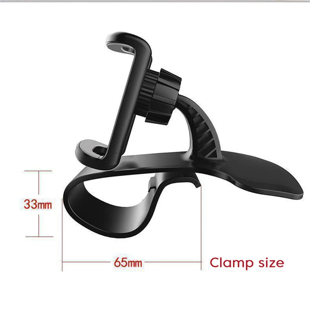 Universal Car Phone Holder Stand Dashboard Car Clip Mount GPS Bracket 360° Rotatable Phone GPS Support in Car For iPhone Xiaomi