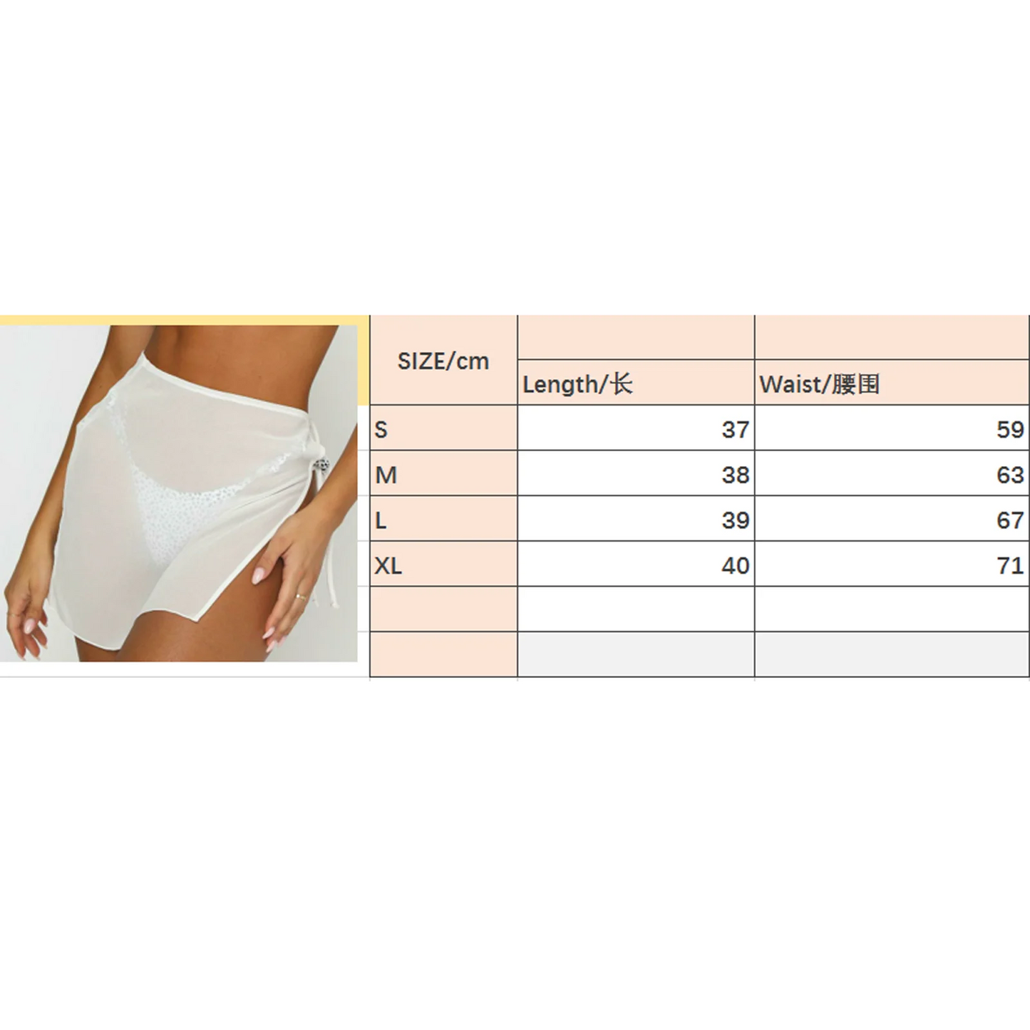 Yiiciovy Mesh Sheer Swimsuit Bikini Cover-Ups Skirts Women Lace Up Sexy See Through Beach Sarong Skirt High Waist Mini Scarf