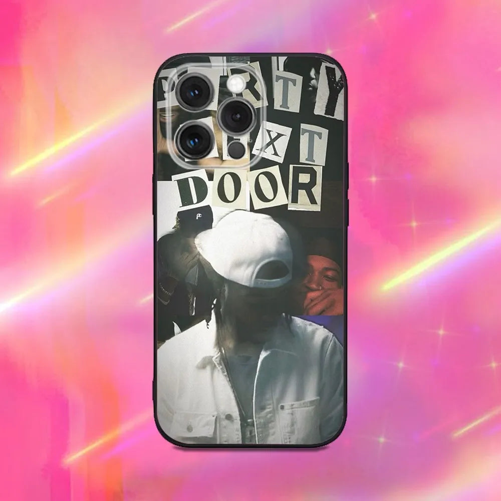 PARTYNEXTDOOR PND Phone Case For iPhone 16,15,14,13,12,11,Pro,Max,Plus,X,XS,XR,SE,8,7,Mini,Soft Silicone Black Case