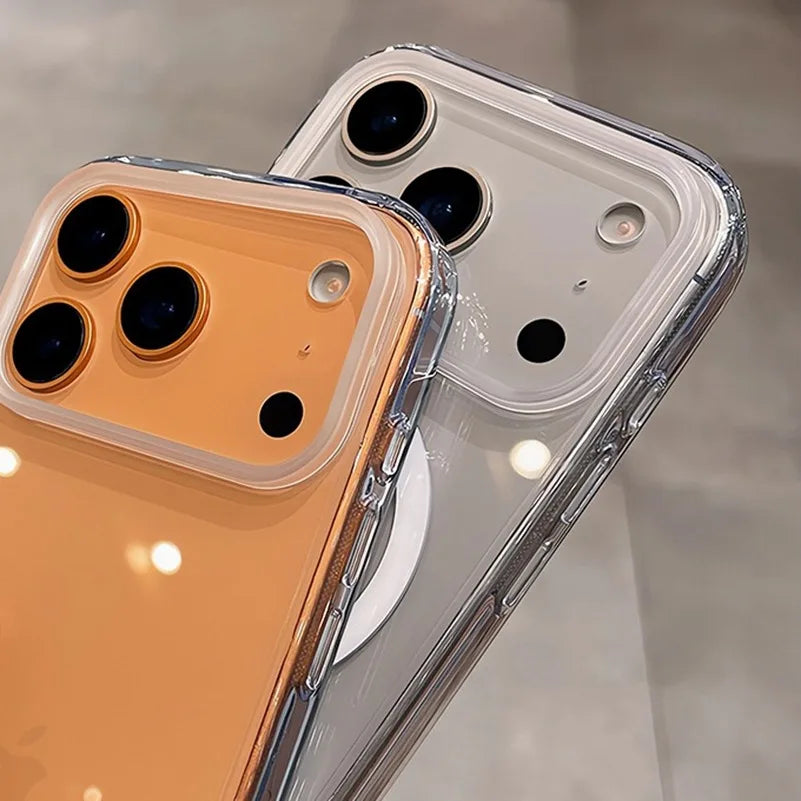 for Magsafe Transparent With Camera Control Button Case for iPhone 17 16 Pro Max Magnetic Clear Shockproof Ultra Slim Thin Cover