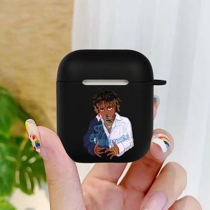 Fashion Juice WRLD 999 Soft silicone TPU Case For AirPods Pro2 1 2 3 4 black Silicone Wireless Bluetooth Earphone Box Cover