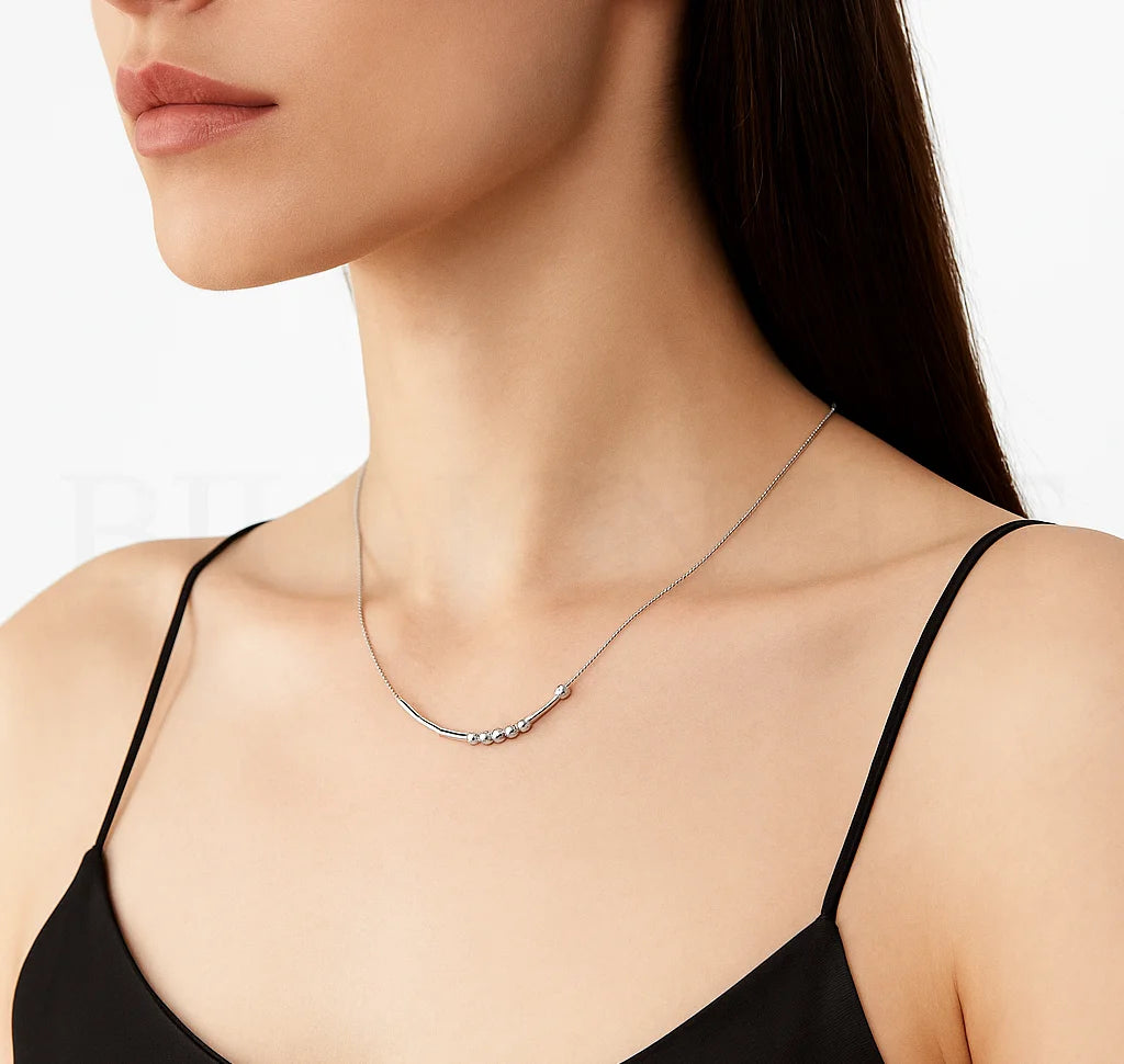 NEW 316L Stainless Steel Morse Code Necklace DIY Custom Name Design Hypoallergenic & Tarnish Resistant Creative Mystery Gift.