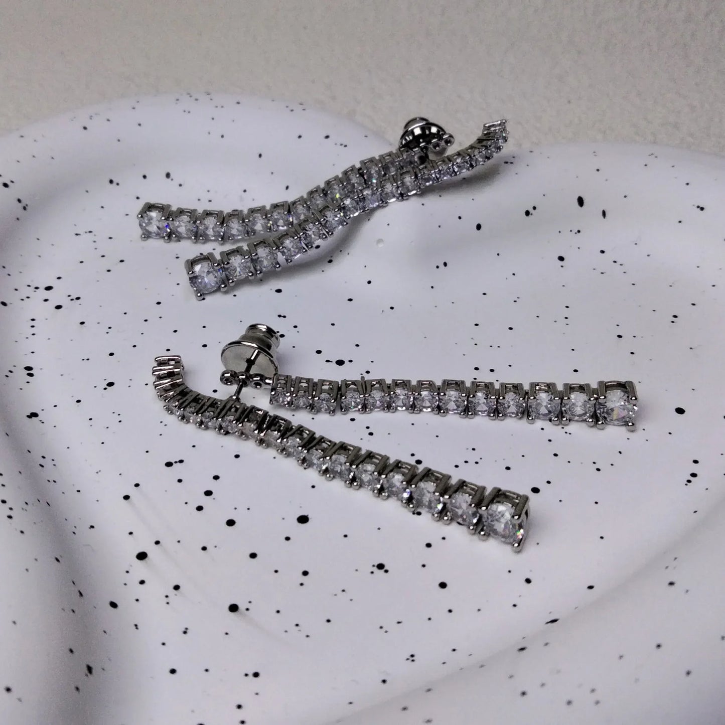 Original Princess Sparkling Crystal Wedding High-end Jewelry Set Charming Women's Heart-shaped Necklace Earrings Bracelet Ring