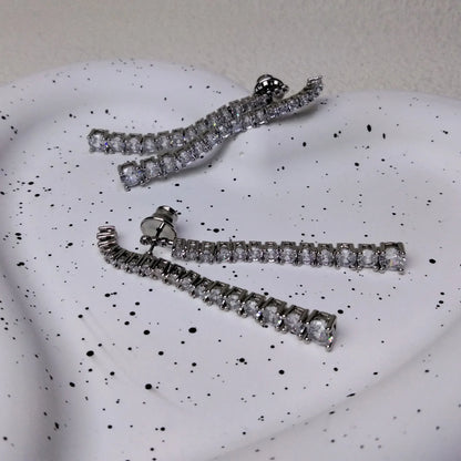 Original Princess Sparkling Crystal Wedding High-end Jewelry Set Charming Women's Heart-shaped Necklace Earrings Bracelet Ring