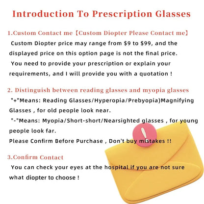 Trendy Oversized Reading Glasses Women Men High Quality Anti Blue Light Presbyopia Eyewear Cat Eye Optical Prescription Glasses