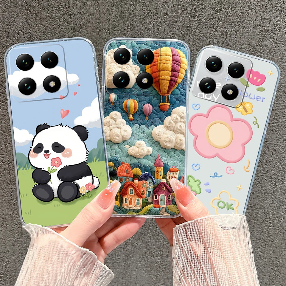 Case For Xiaomi 15 15T Pro Ultra Colorful Love Heart Durable Lightweight Soft Transparent Bumper For Xiaomi15Pro 15Ultra Fundas