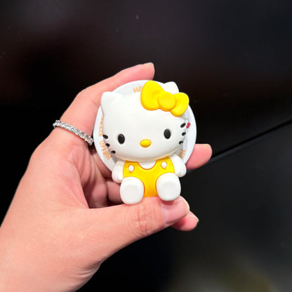 Sanrio For Hello Kitty Silicone Gel Suction Magnet Mobile Phone Holder Convenient Practical Shell Bracket Or Smartphone Cartoon