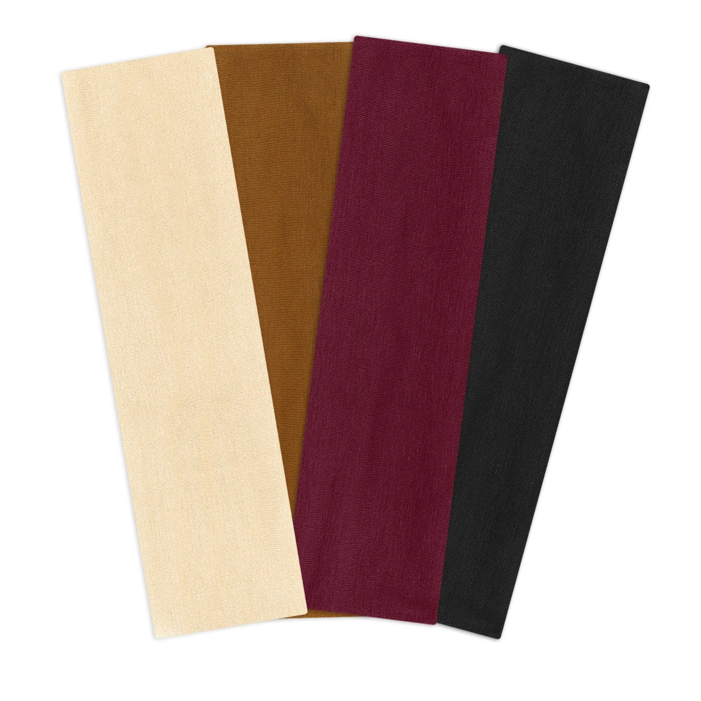 4pcs Simple Basic Solid Color Leopard Print Face Wash Cycling Running Sports Yoga Leisure Sweat-Absorbing Headband