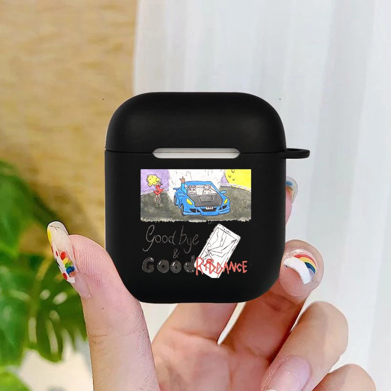 Fashion Juice WRLD 999 Soft silicone TPU Case For AirPods Pro2 1 2 3 4 black Silicone Wireless Bluetooth Earphone Box Cover