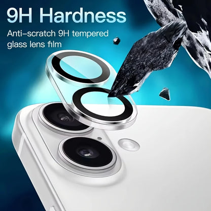NNBILI 2pcs Tempered Glass Camera Protector for iPhone 17 16 15 14 13 12 11 Pro Max/Pro/Plus/Mini Series Tempered Glass Protecto