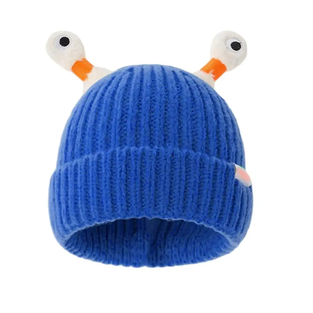 Luminous Led Light Little Monster Eyes Hat Beanie For Women Girls Cute Cartoon Antenna Winter Warm Funny Knitted Woolen Hat