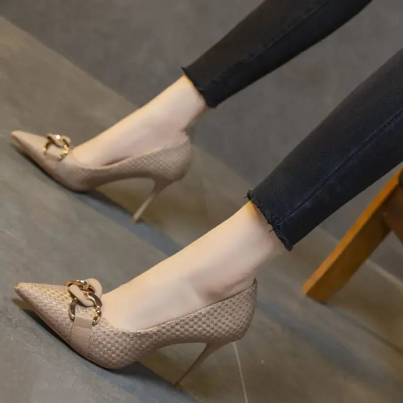 Woman Pumps Pointed Toe Stilito Shoes For Women Formal Hot Trendy And Low Price With Discount Offer Footwear Summer 2025 On