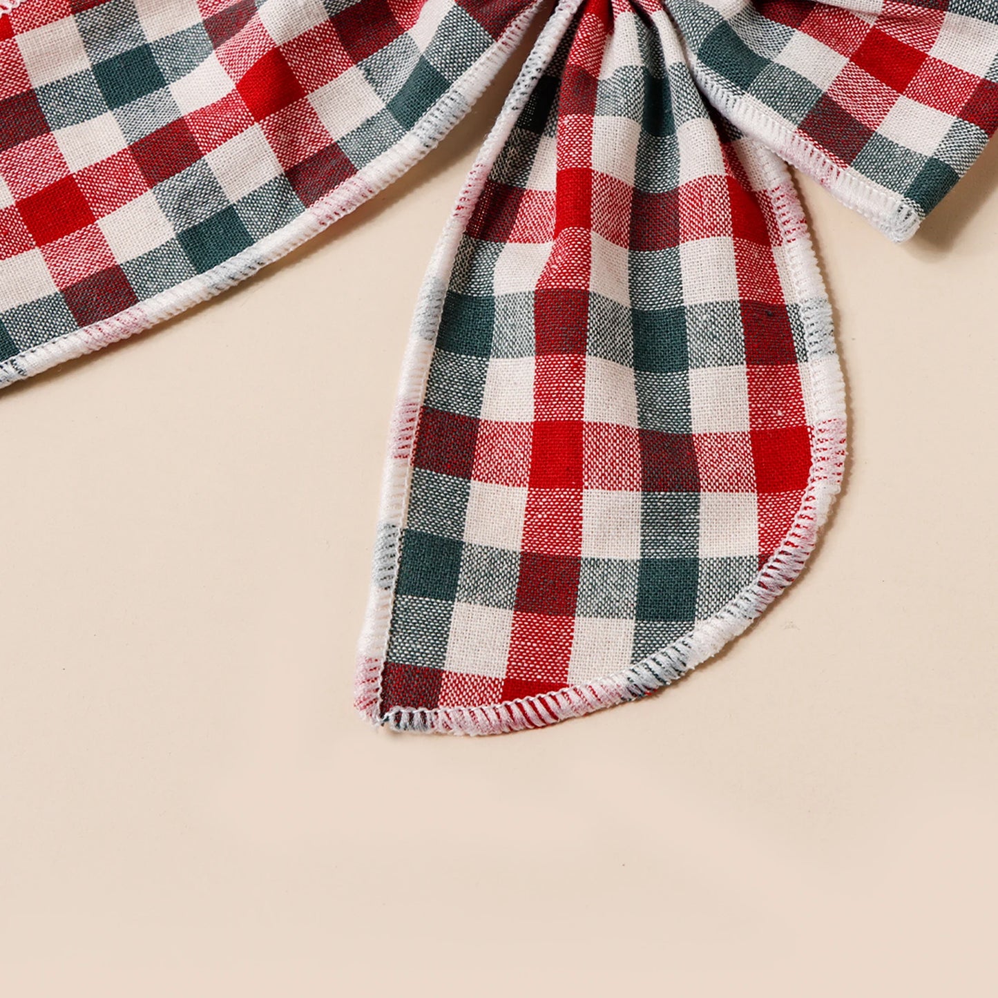 Girls Christmas Style Grid Bow Hair Clip Children's Ponytail Hairpin Festivel Party Headpiece Hair Accessories Wholesale Gift