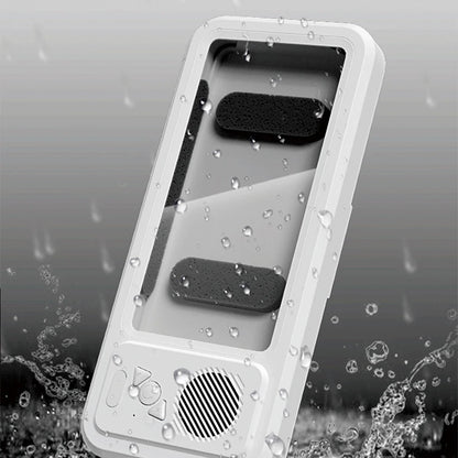 Bathroom Waterproof Mobile Phone Box Bluetooth Speaker Audio Bath TV Stand Mobile Phone Holder 360° Rotation Touch Screen