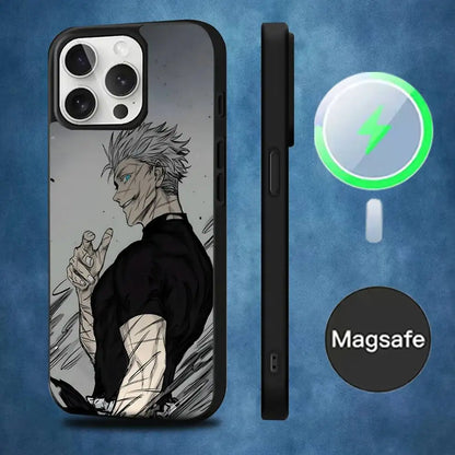 Anime Gojo S-Satoru  Phone Case  For iPhone 16,15,14,13,12,11,Pro,Max,Plus,Mini,Magsafe,Magnetic Wireless Charging Case