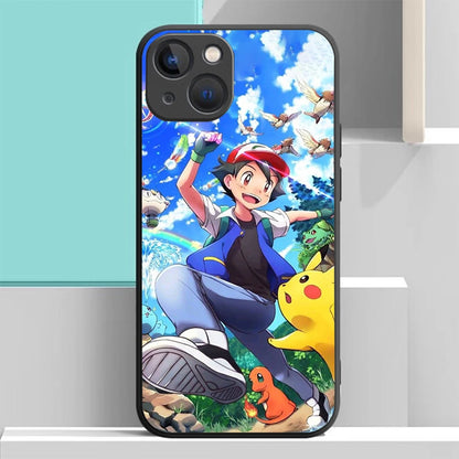 S-71 Cartoon Pokemon Soft Case for iPhone 14 13 11 12 XS Pro Max Plus X