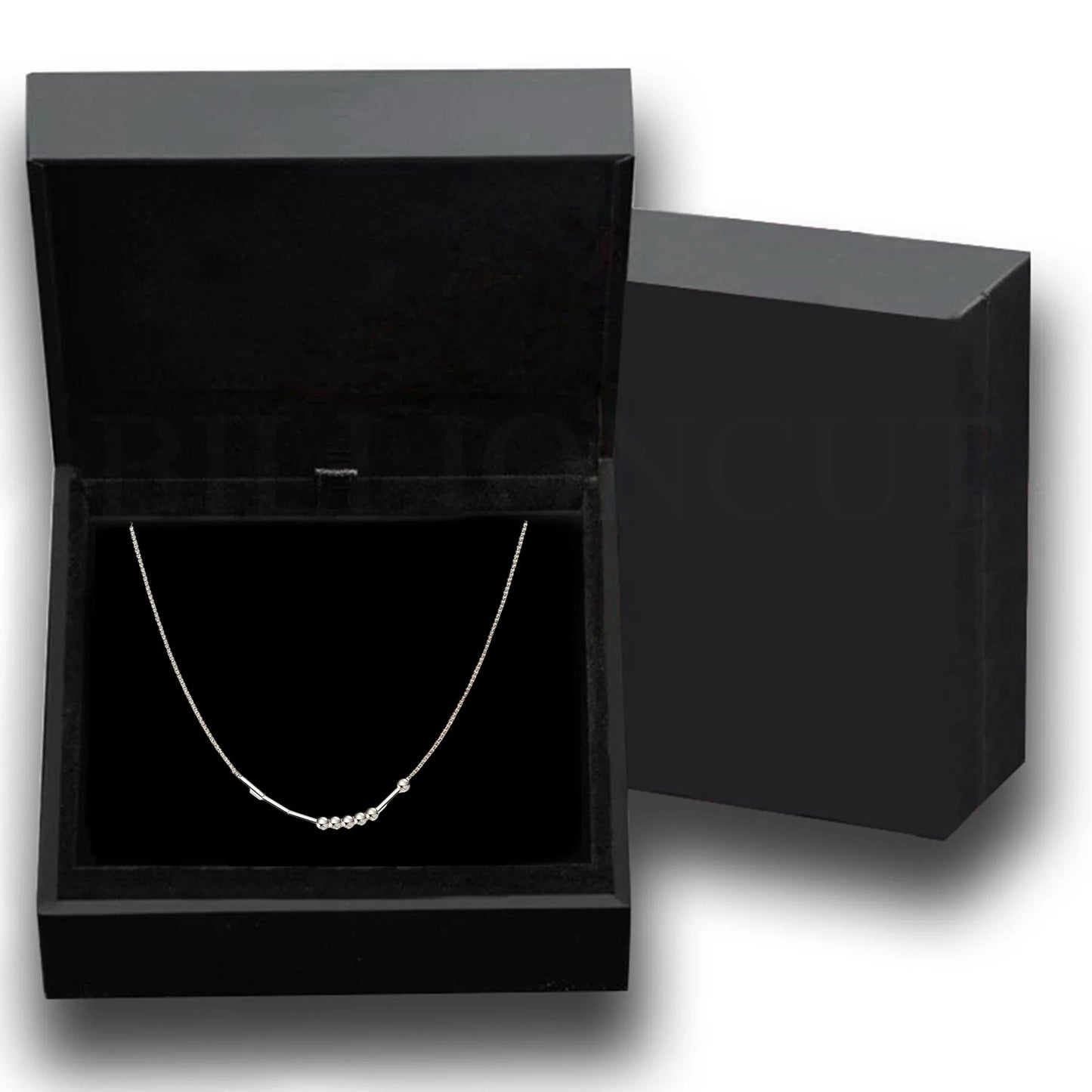 NEW 316L Stainless Steel Morse Code Necklace DIY Custom Name Design Hypoallergenic & Tarnish Resistant Creative Mystery Gift.