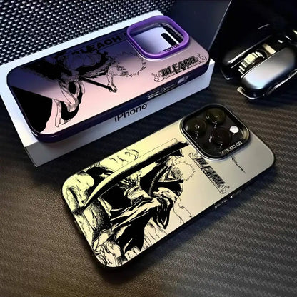 B-Bleachs K-Kurosaki Ichigo Phone Case For IPhone 17 16 15 14 13 12 11 Pro Max Air Multicolor Matte Metallic Aurora Funda