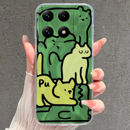 Case For Xiaomi 15 15T Pro Ultra Colorful Love Heart Durable Lightweight Soft Transparent Bumper For Xiaomi15Pro 15Ultra Fundas