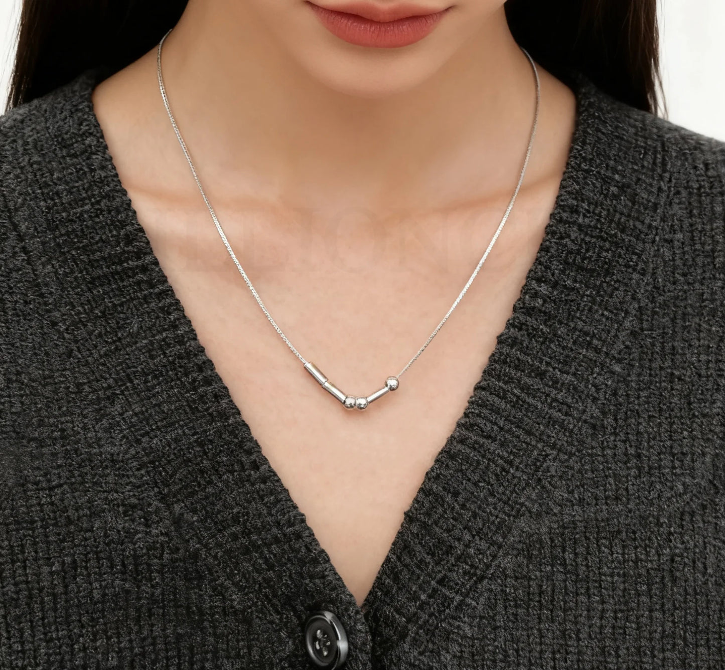 NEW 316L Stainless Steel Morse Code Necklace DIY Custom Name Design Hypoallergenic & Tarnish Resistant Creative Mystery Gift.