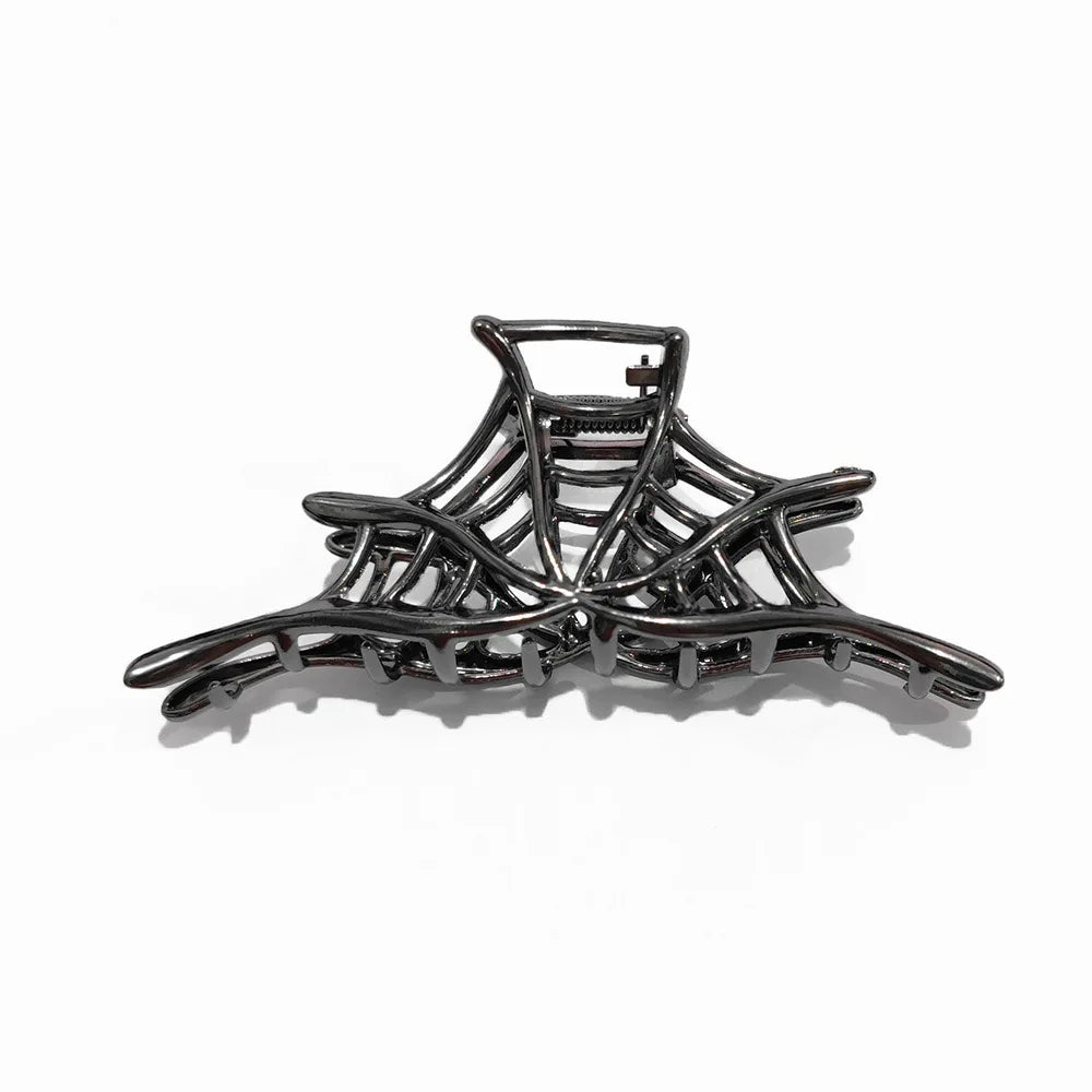 New Spider Web Metal Hair Crab Alloy Halloween Hair Claw Clips Hairgrip Hairpin Barrette Clamps Party Hair Accessories