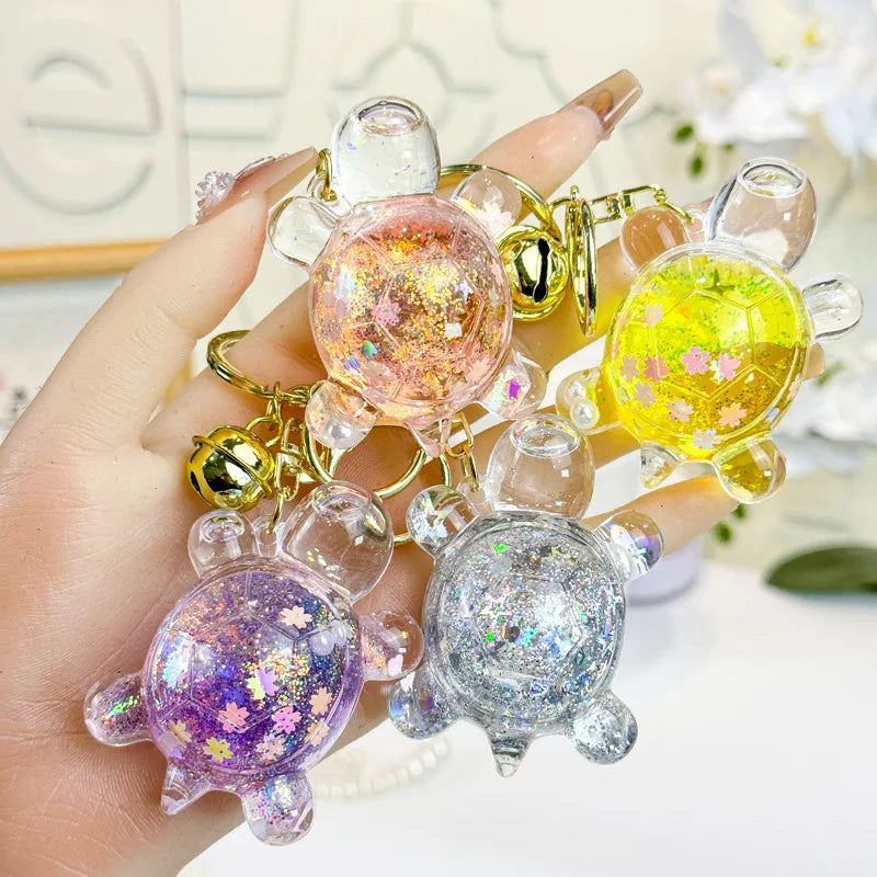 Creative Oil-impregnated Glow In The Dark Turtle Keychain Bag Pendant Blind Box Claw Machine Key Chain Pendant And Small Gift