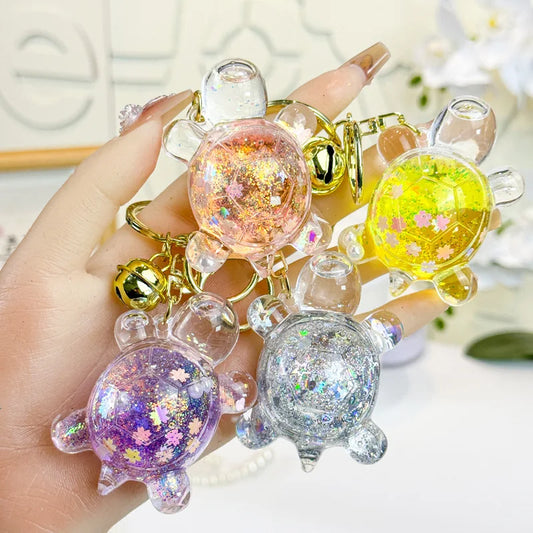 Creative Oil-impregnated Glow In The Dark Turtle Keychain Bag Pendant Blind Box Claw Machine Key Chain Pendant And Small Gift