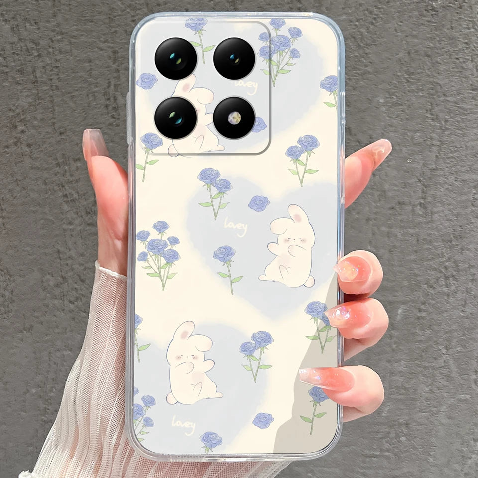 Case For Xiaomi 15 15T Pro Ultra Colorful Love Heart Durable Lightweight Soft Transparent Bumper For Xiaomi15Pro 15Ultra Fundas