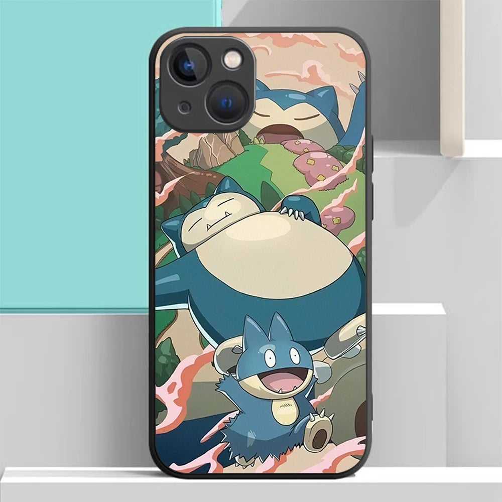 S-71 Cartoon Pokemon Soft Case for iPhone 14 13 11 12 XS Pro Max Plus X