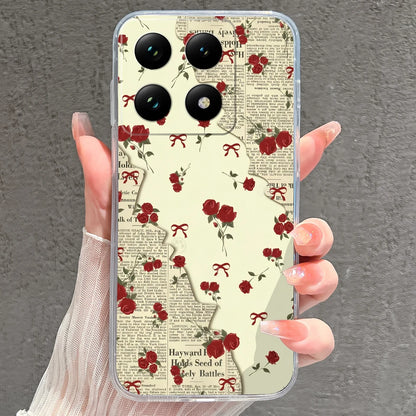 Case For Xiaomi 15 15T Pro Ultra Colorful Love Heart Durable Lightweight Soft Transparent Bumper For Xiaomi15Pro 15Ultra Fundas